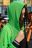 Комплект женский 8133 (Толстовка женская, Топ женский) зеленый